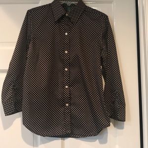 Ralph Lauren Petite 3/4 Sleeve Blouse NWOT